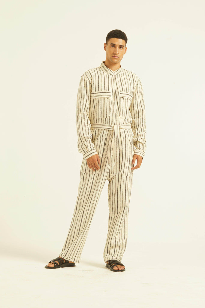 STRIPE JUMPSUIT - dash and dot dash and dot