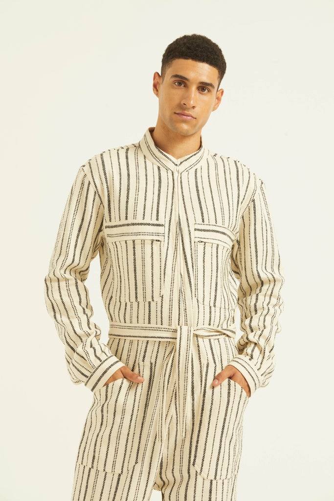 STRIPE JUMPSUIT - dash and dot dash and dot