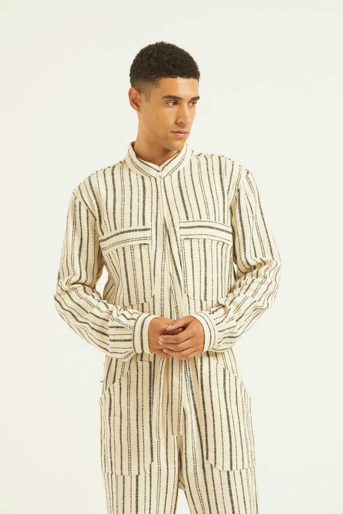 STRIPE JUMPSUIT - dash and dot dash and dot