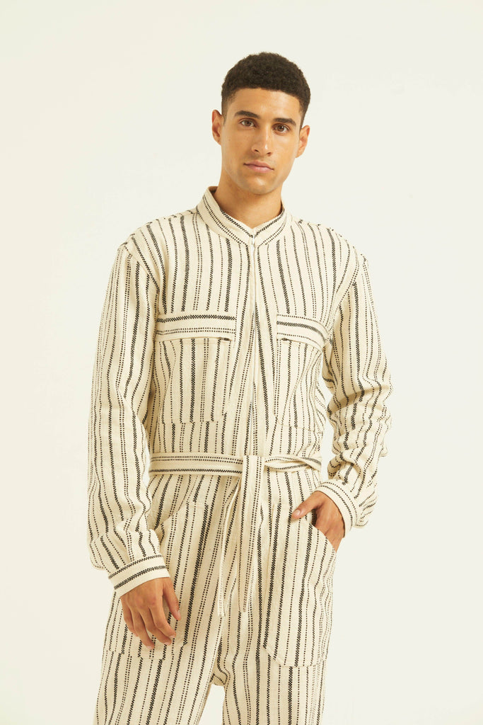 STRIPE JUMPSUIT - dash and dot dash and dot