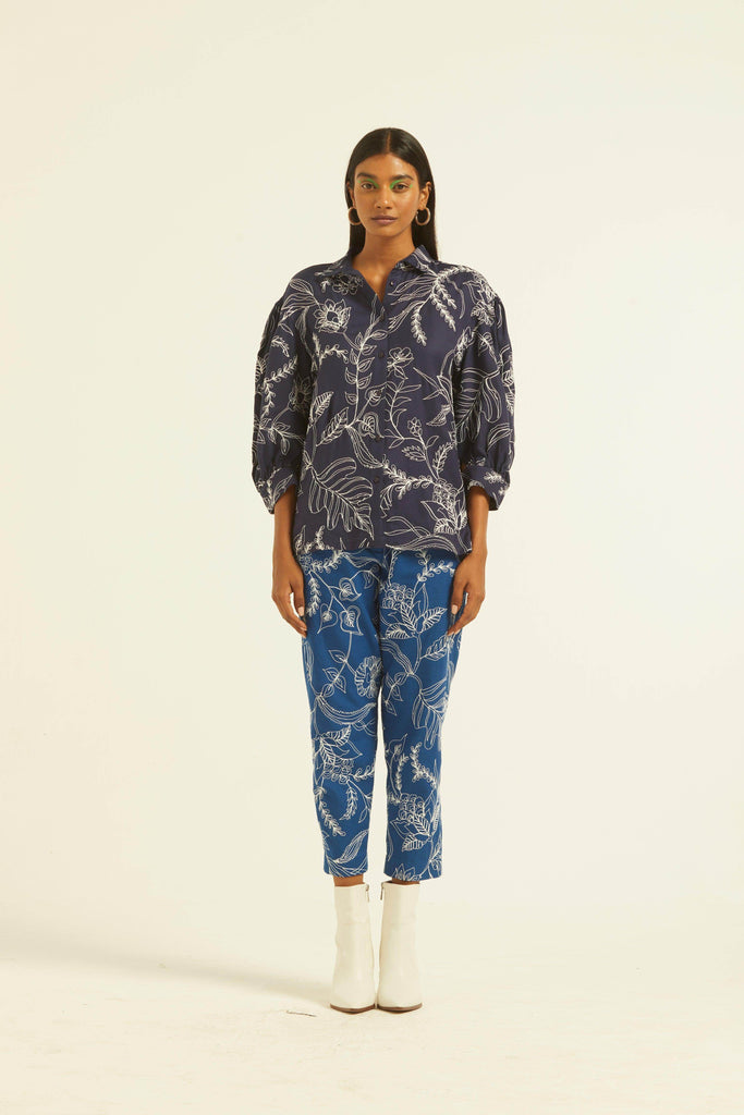 DORI EMBROIDERED PANT - dash and dot dash and dot