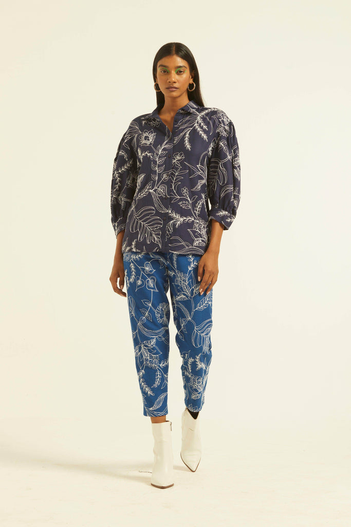 DORI EMBROIDERED PANT - dash and dot dash and dot