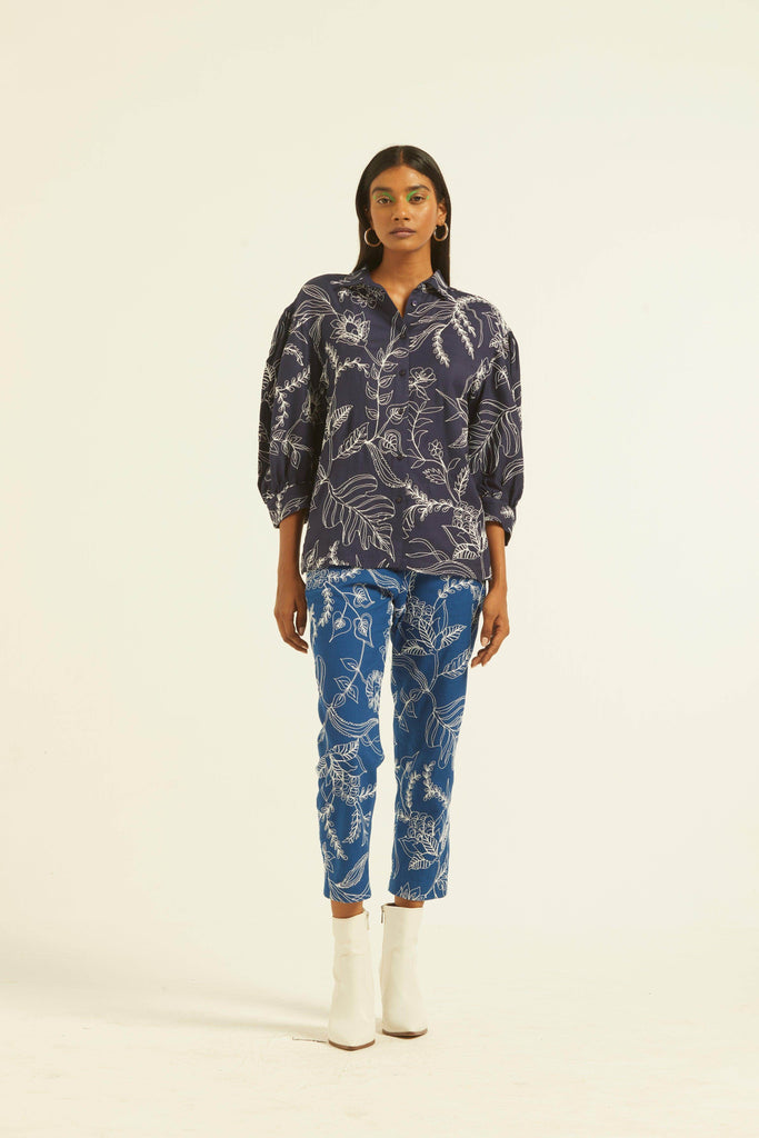 DORI EMBROIDERED PANT - dash and dot dash and dot