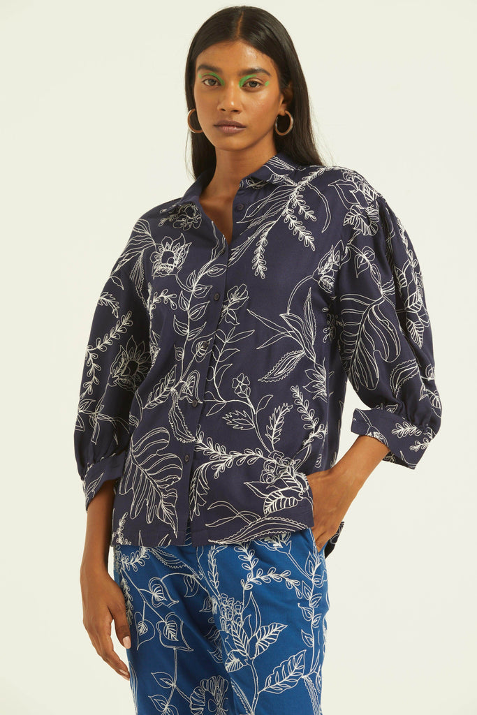 DORI EMBROIDERED SHIRT - dash and dot dash and dot