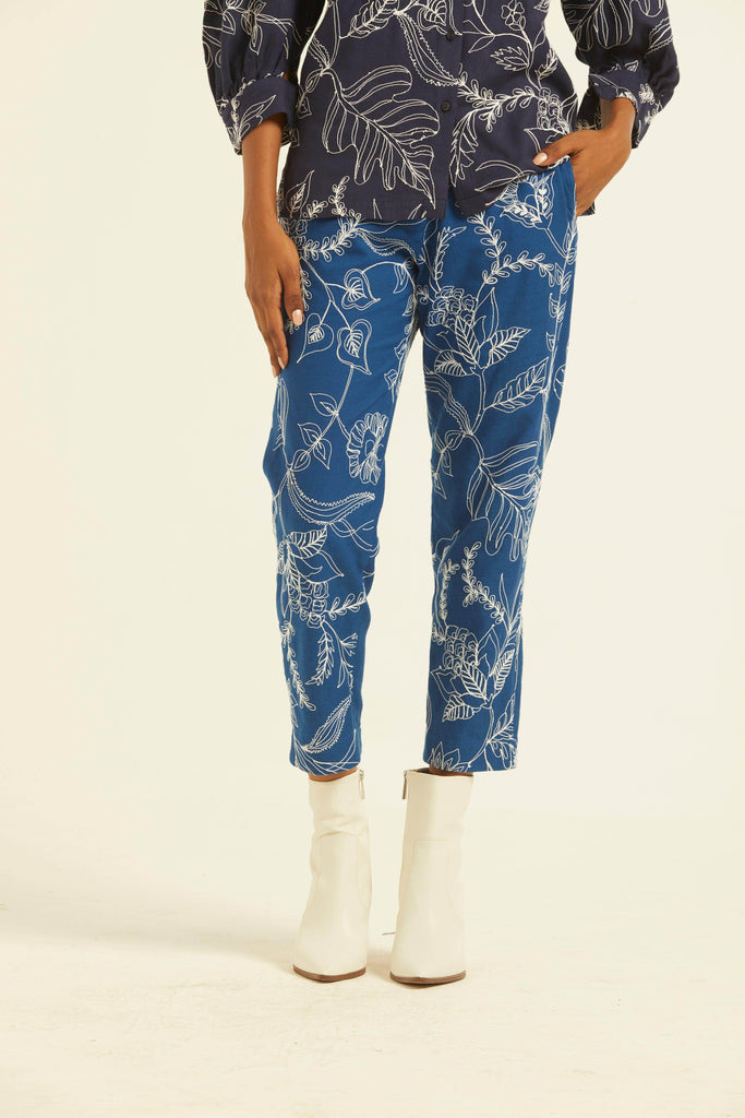DORI EMBROIDERED PANT - dash and dot dash and dot
