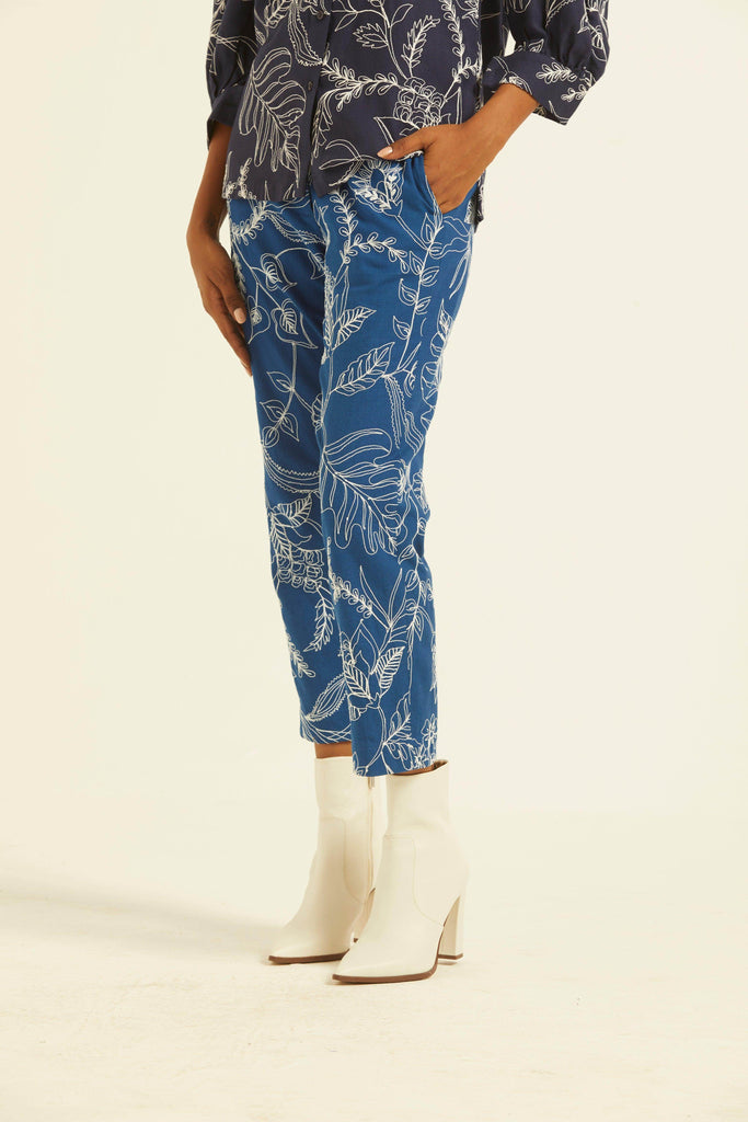 DORI EMBROIDERED PANT - dash and dot dash and dot