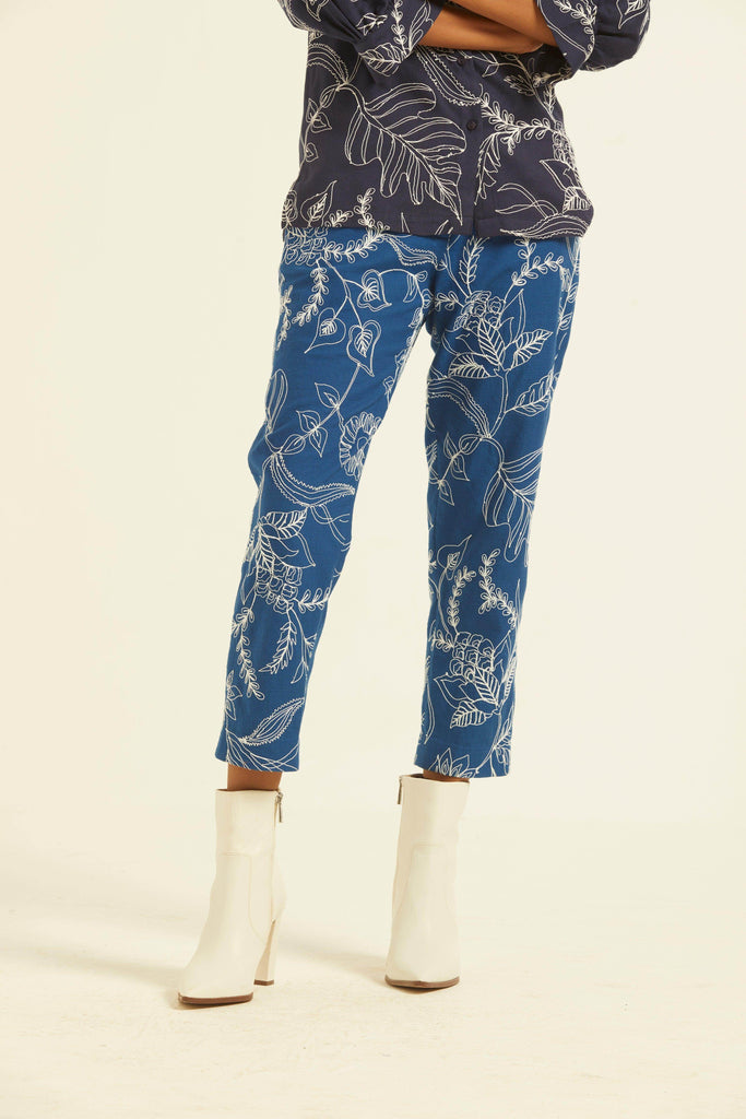 DORI EMBROIDERED PANT - dash and dot dash and dot