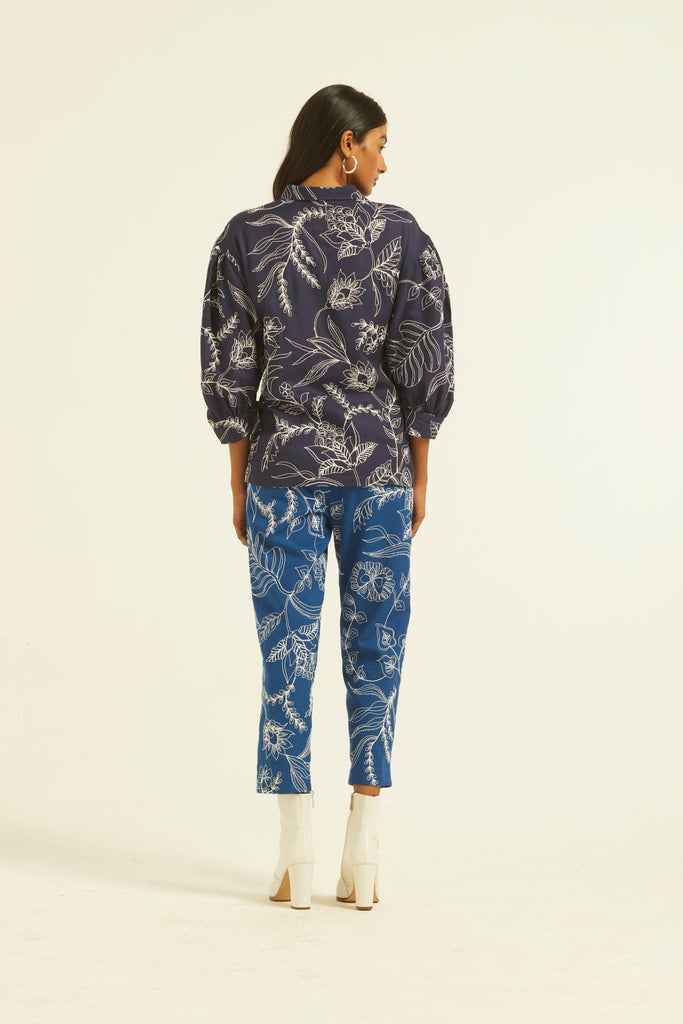 DORI EMBROIDERED PANT - dash and dot dash and dot