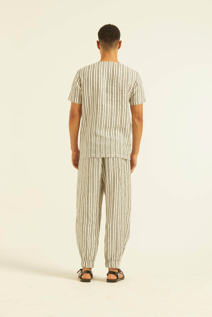 LINEN STRIPE SET - dash and dot dash and dot