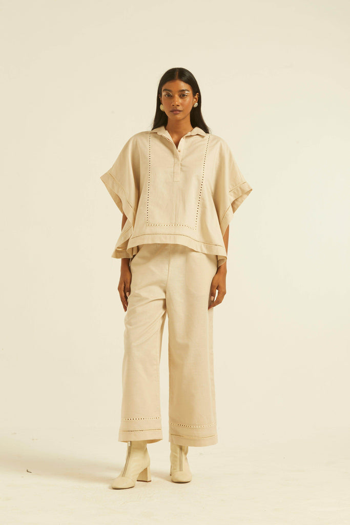 LINEN LACE PANTS - dash and dot dash and dot
