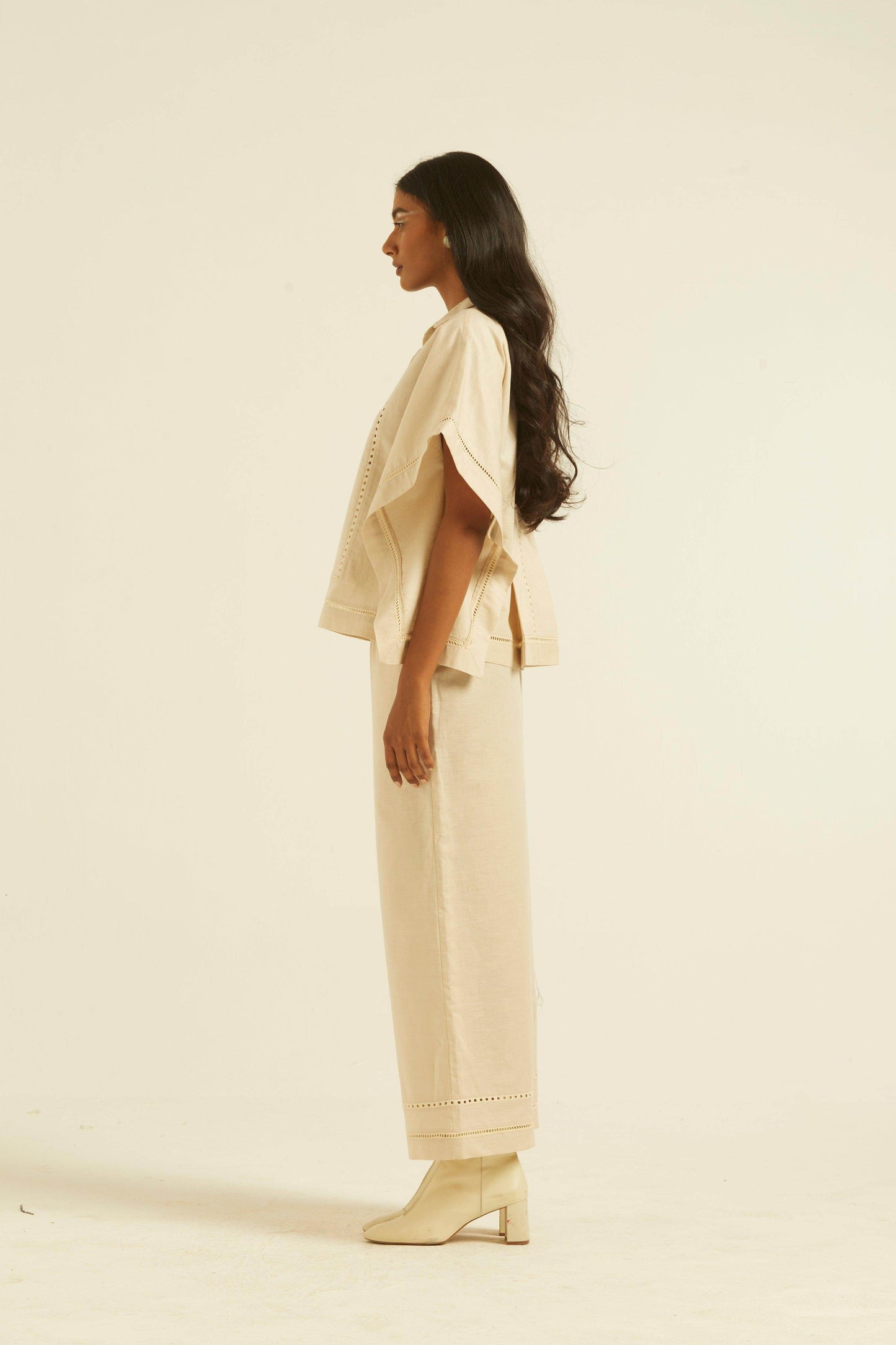 LINEN LACE PANTS - dash and dot