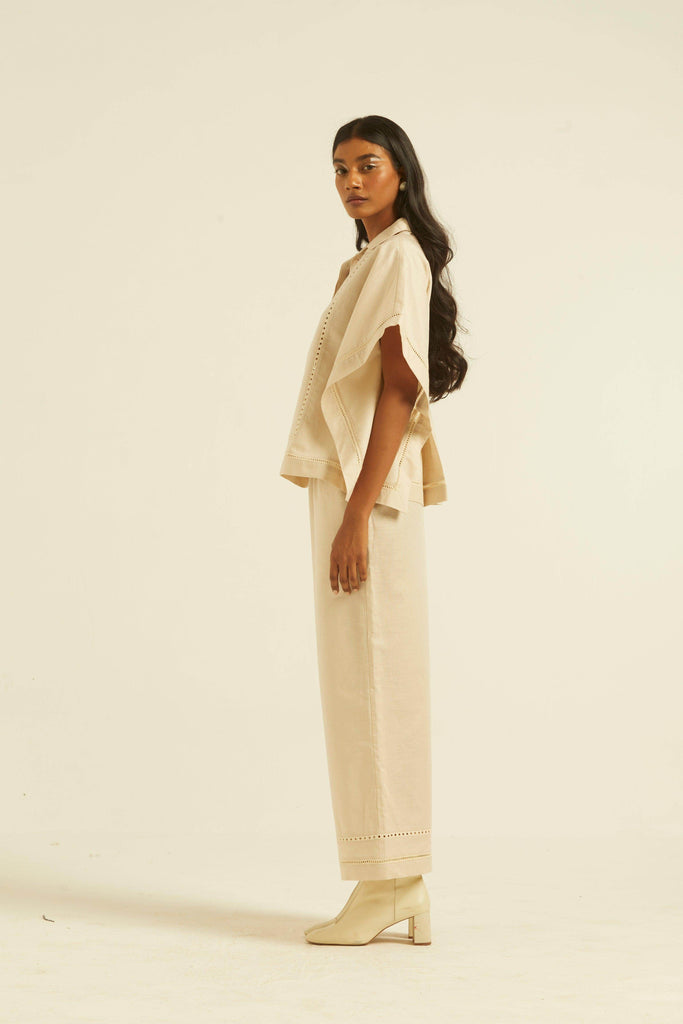 LINEN LACE PANTS - dash and dot dash and dot