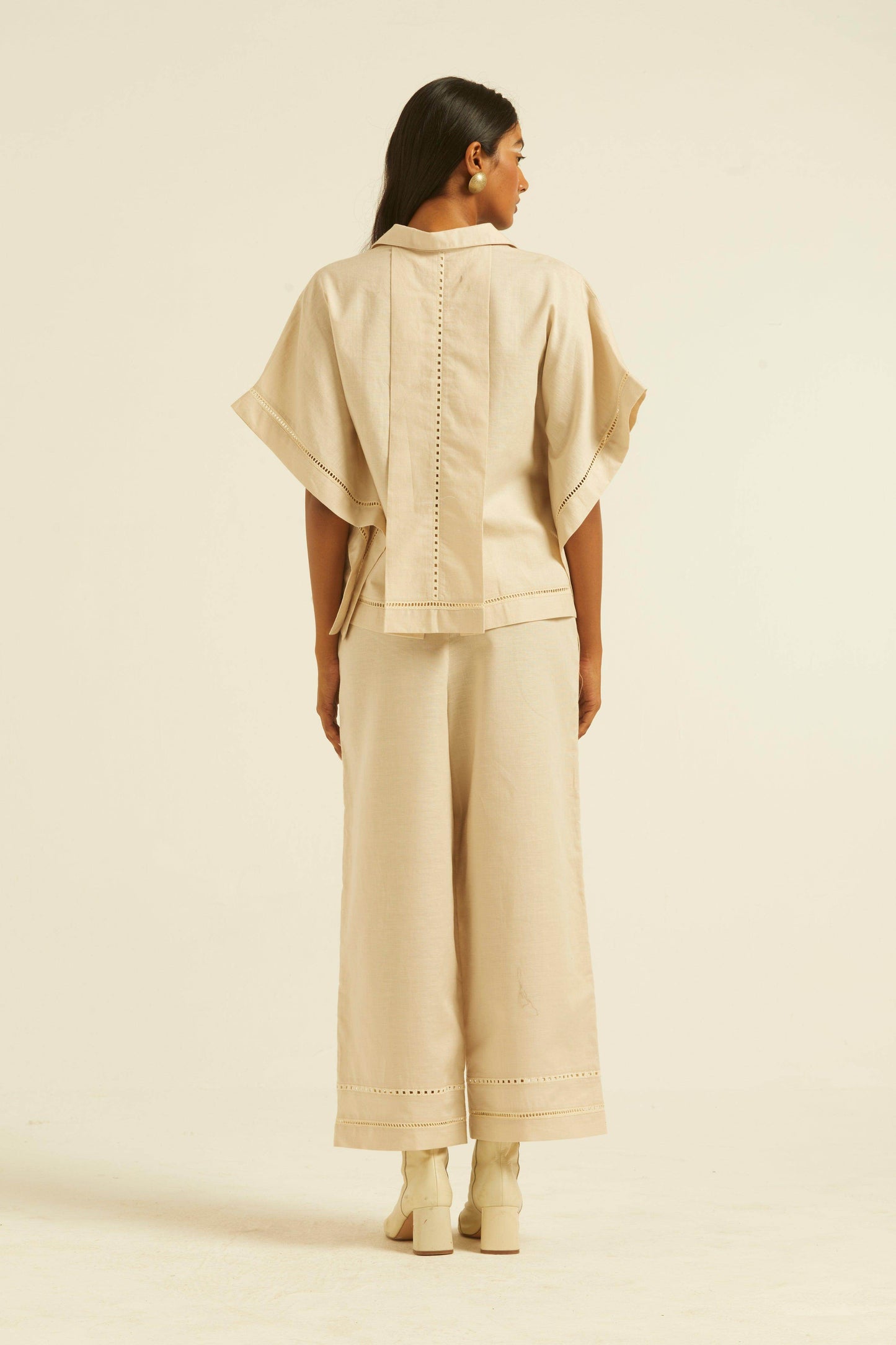 LINEN LACE PANTS - dash and dot
