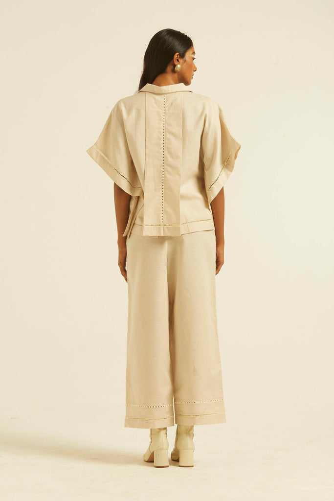 LINEN LACE PANTS - dash and dot dash and dot