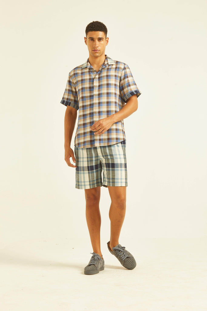 TWO CHECKS SHORTS SET - dash and dot dash and dot