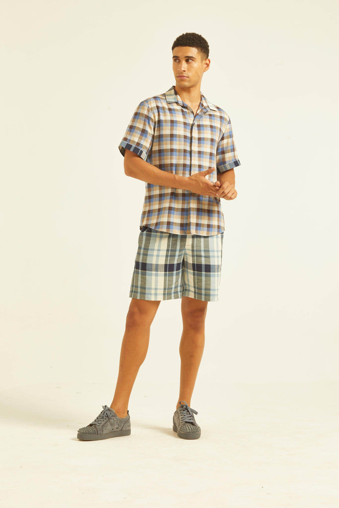 TWO CHECKS SHORTS SET - dash and dot dash and dot