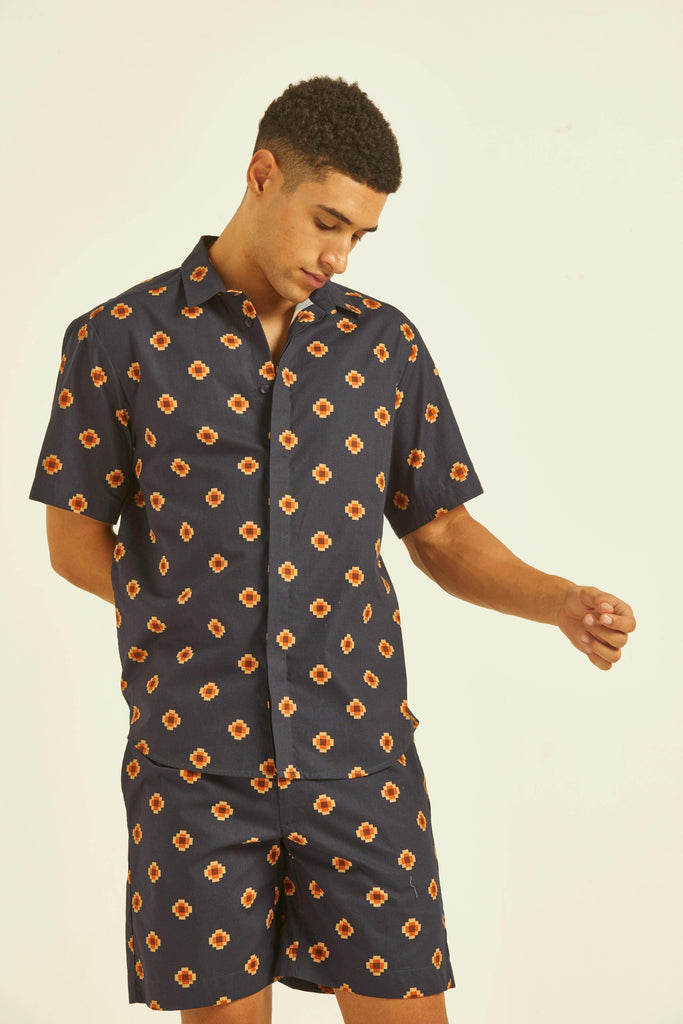 MULTI MOTIF SHIRT - dash and dot dash and dot