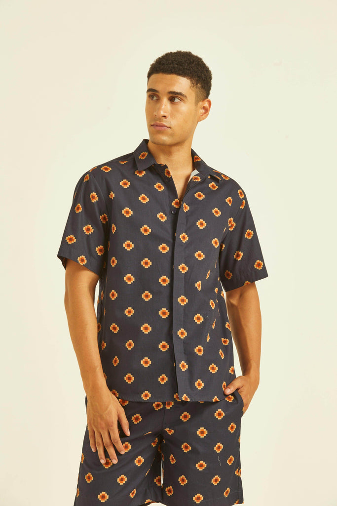 MULTI MOTIF SHIRT - dash and dot dash and dot