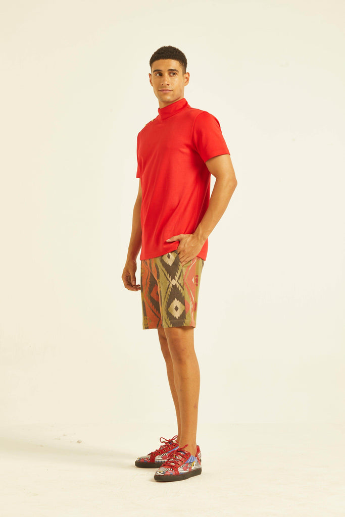 TRIBAL SHORTS - dash and dot dash and dot