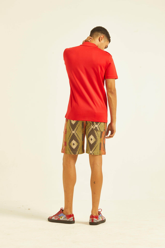 TRIBAL SHORTS - dash and dot dash and dot