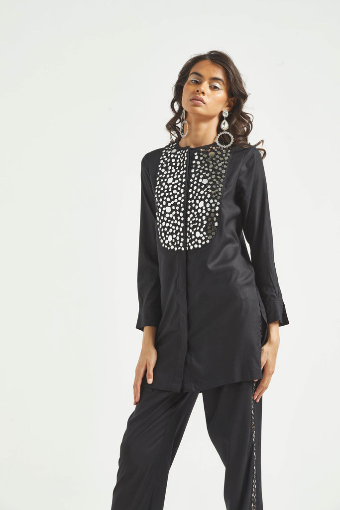 MIRROR EMBROIDERED SHIRT - dash and dot dash and dot