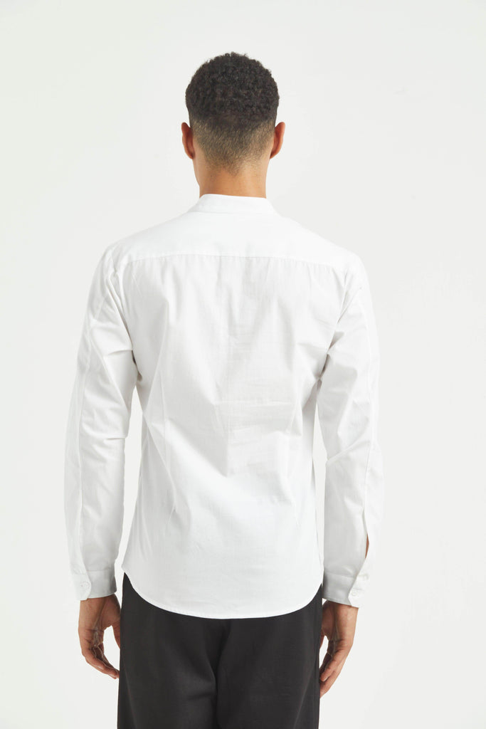 MIRROR EMBOIDERED BIB SHIRT - dash and dot dash and dot