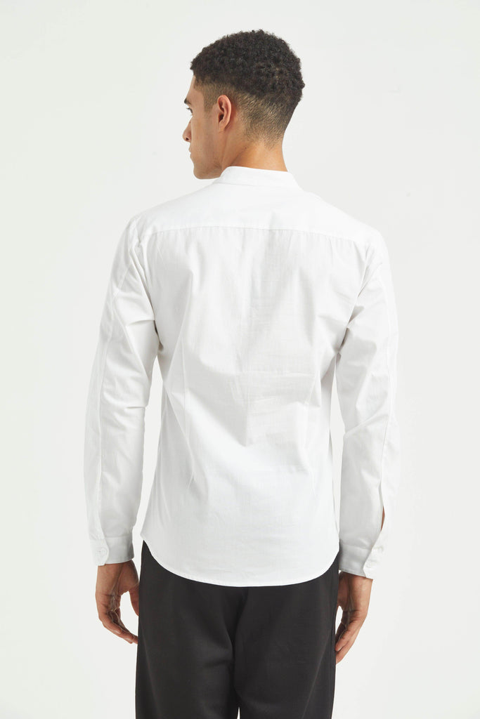 MIRROR EMBOIDERED BIB SHIRT - dash and dot dash and dot