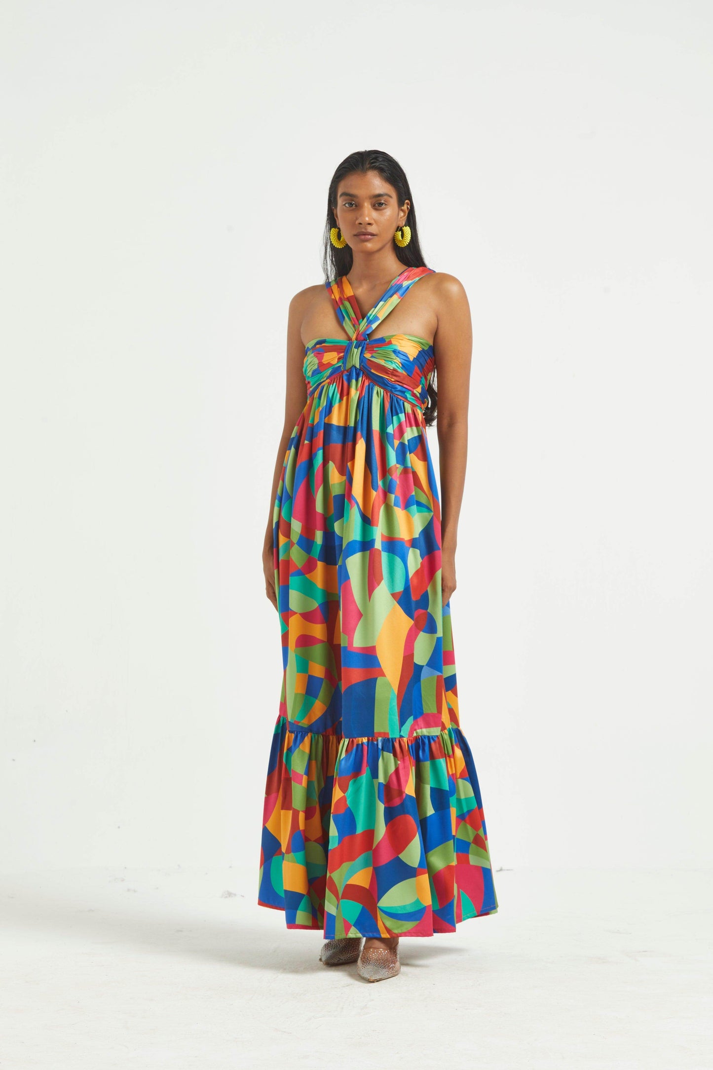 TIERED ABSTRACT MAXI - dash and dot