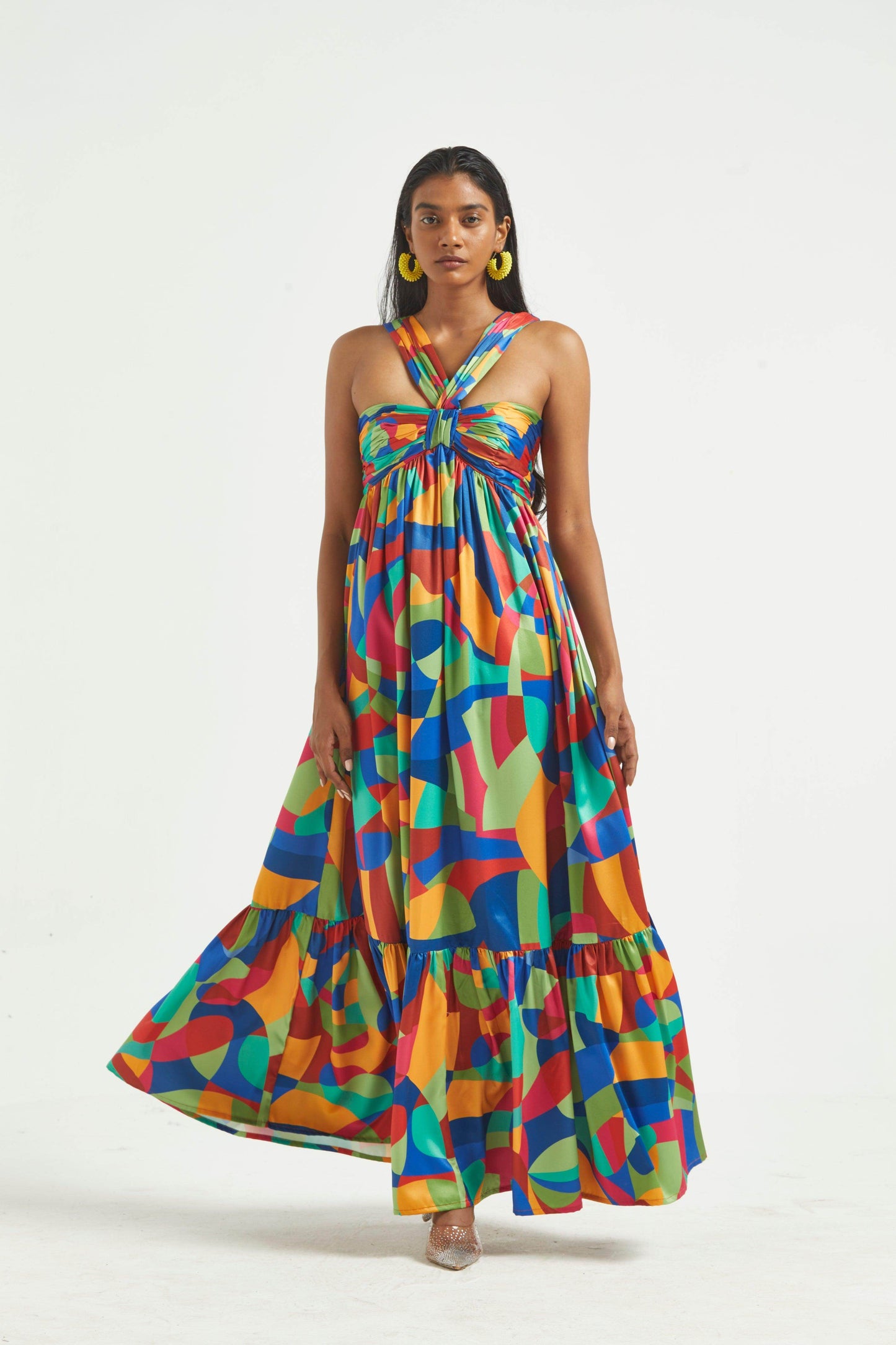 TIERED ABSTRACT MAXI - dash and dot