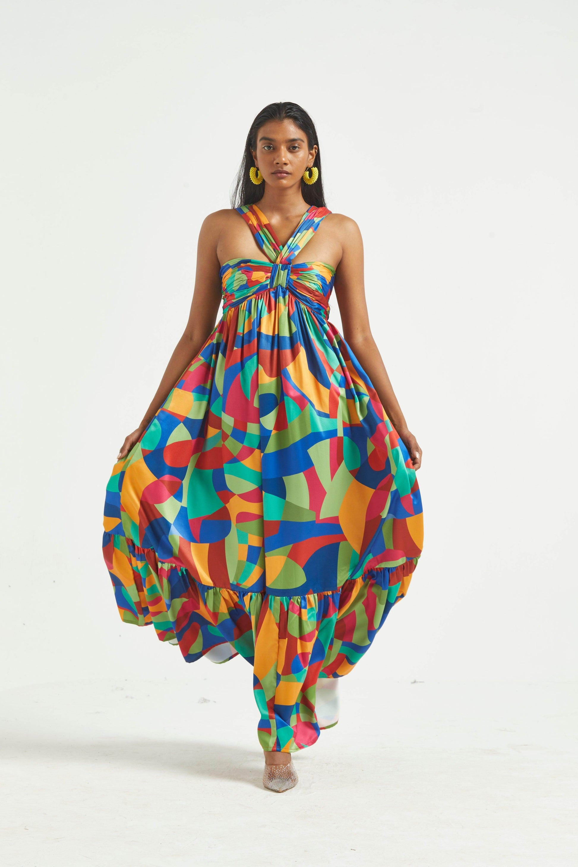 TIERED ABSTRACT MAXI - dash and dot