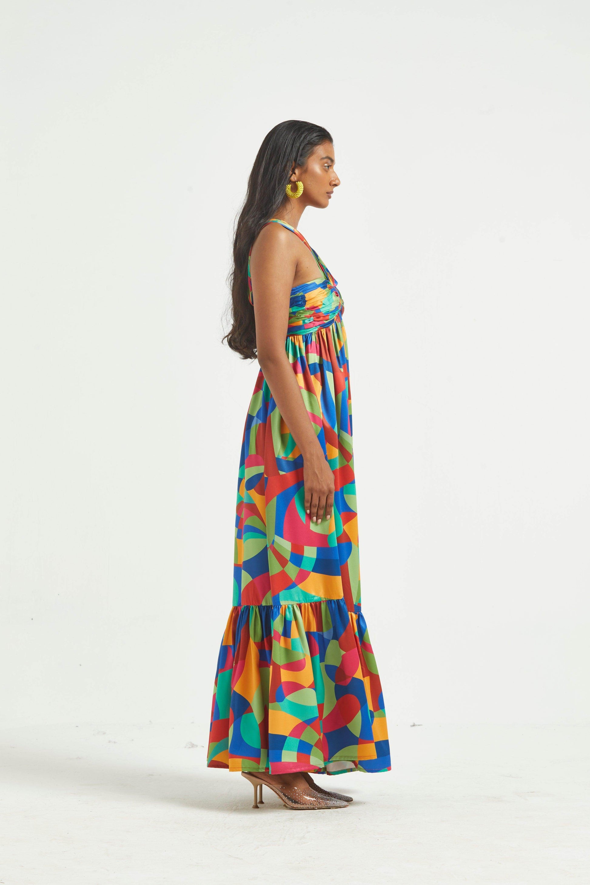 TIERED ABSTRACT MAXI - dash and dot