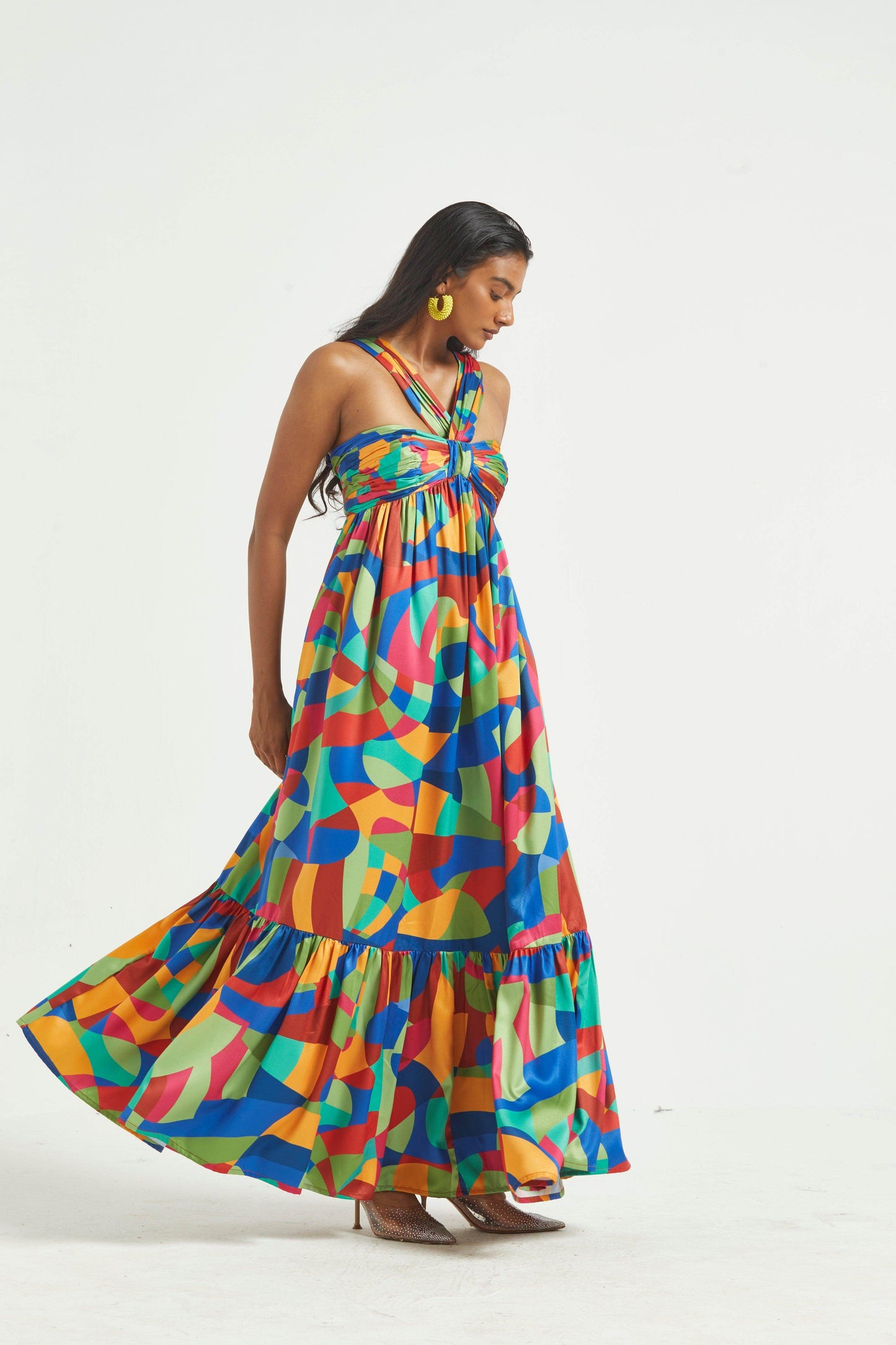 TIERED ABSTRACT MAXI - dash and dot