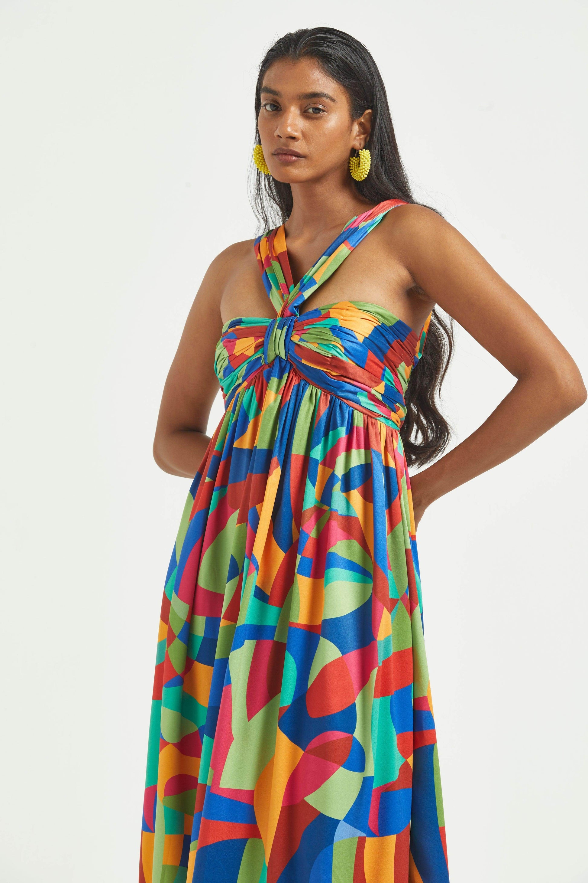 TIERED ABSTRACT MAXI - dash and dot