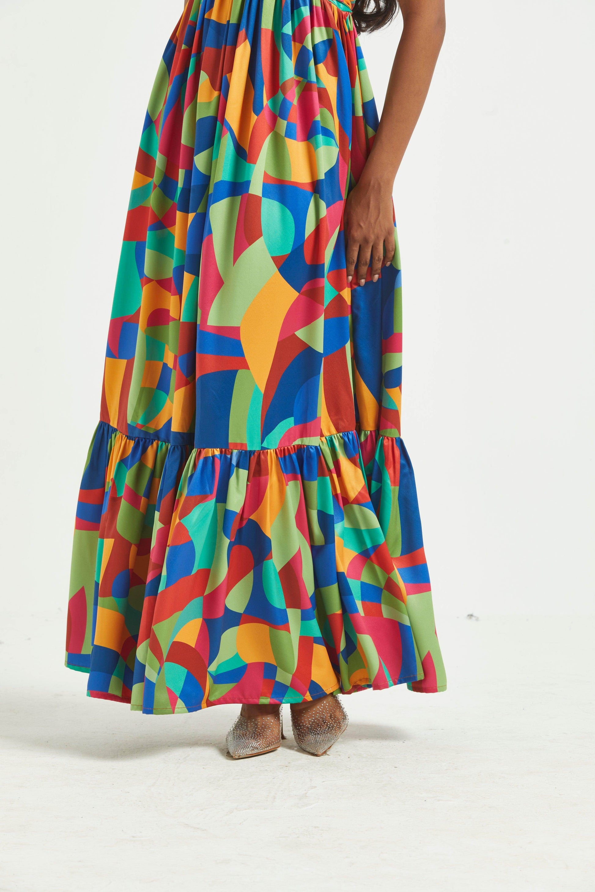 TIERED ABSTRACT MAXI - dash and dot