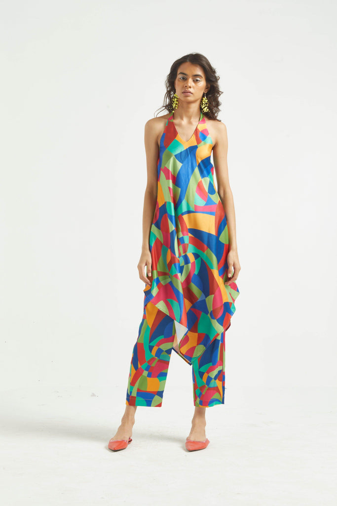 ABSTRACT HALTER SET - dash and dot dash and dot