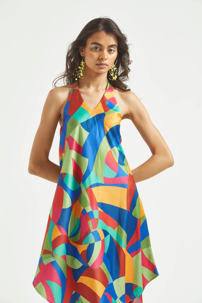 ABSTRACT HALTER SET - dash and dot dash and dot