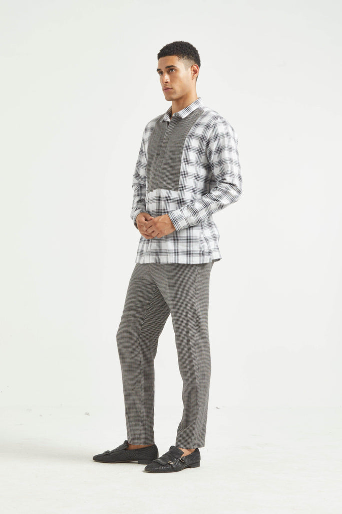 BIB CHECK SHIRT - dash and dot dash and dot