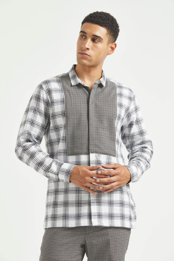 BIB CHECK SHIRT - dash and dot dash and dot