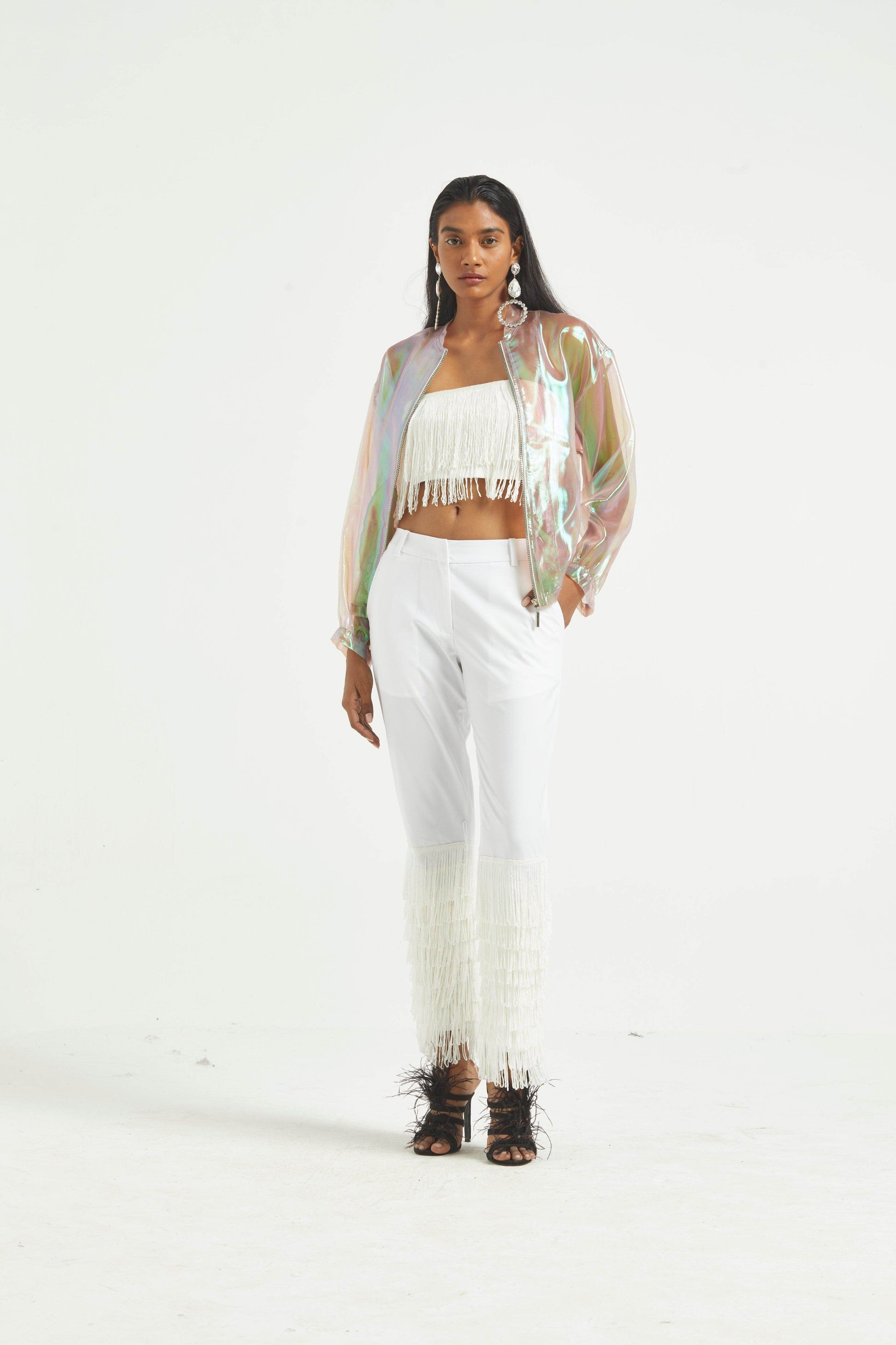 FRINGE HEM PANT - dash and dot