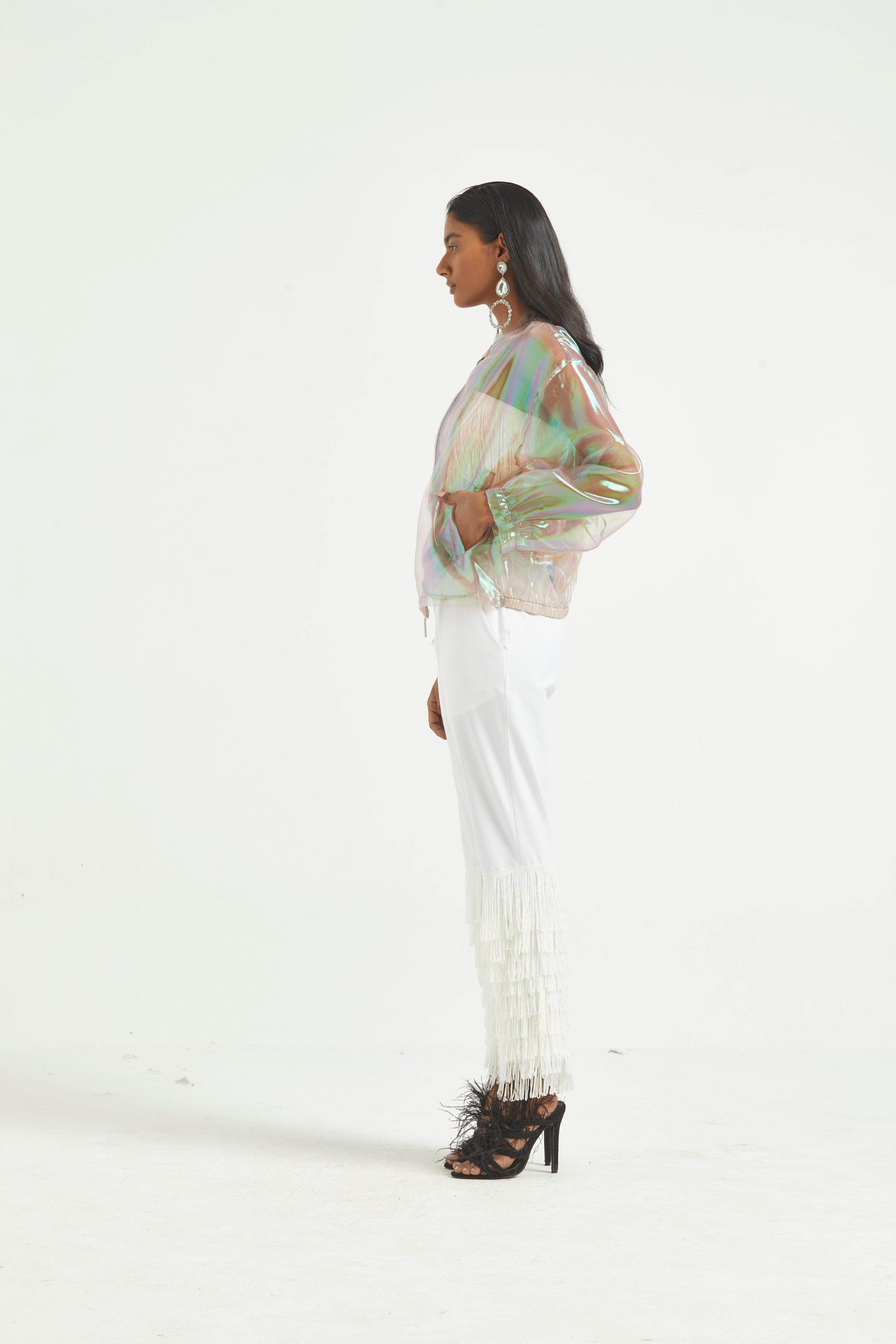 FRINGE HEM PANT - dash and dot