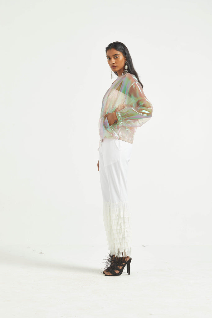 FRINGE HEM PANT - dash and dot dash and dot