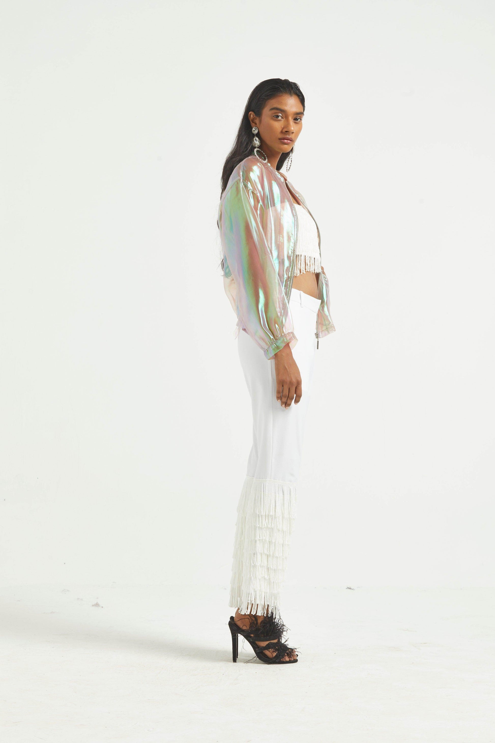 FRINGE HEM PANT - dash and dot