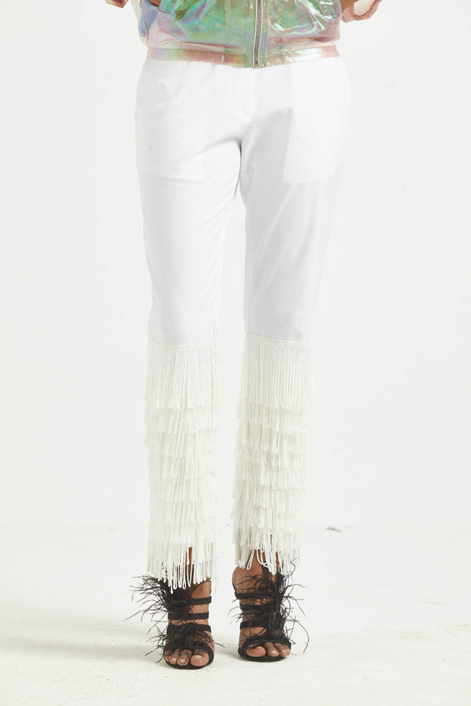 FRINGE HEM PANT - dash and dot dash and dot