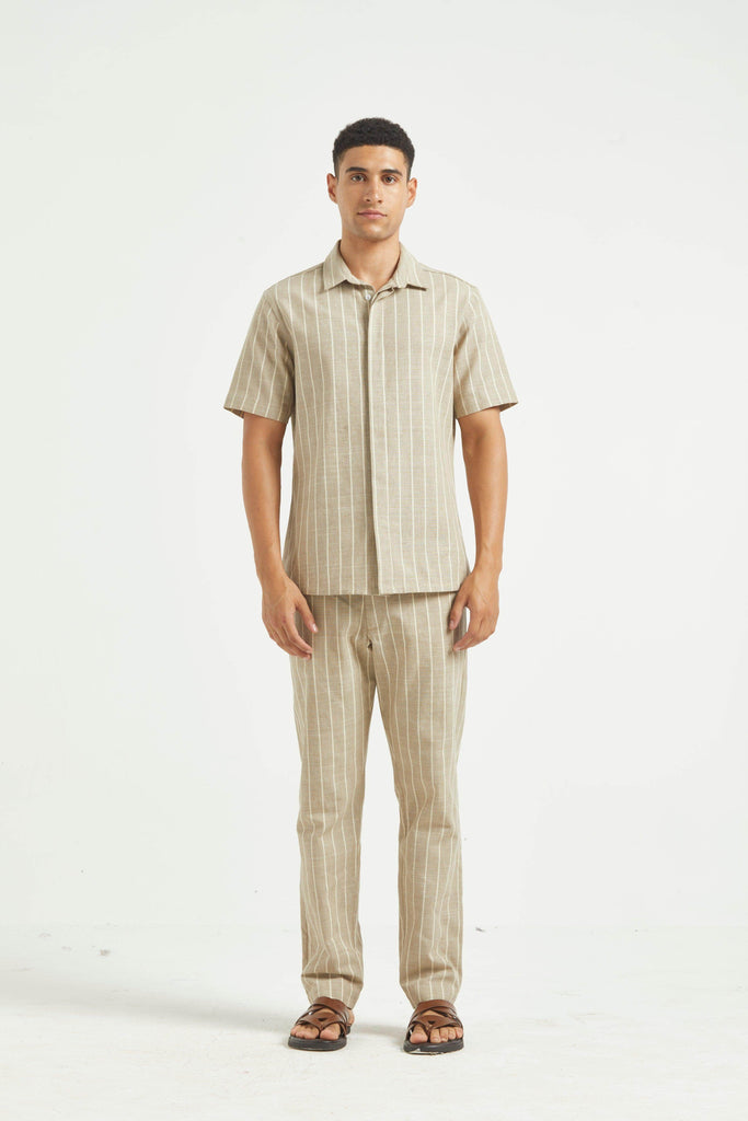 STRIPE COTTON PANT - dash and dot dash and dot