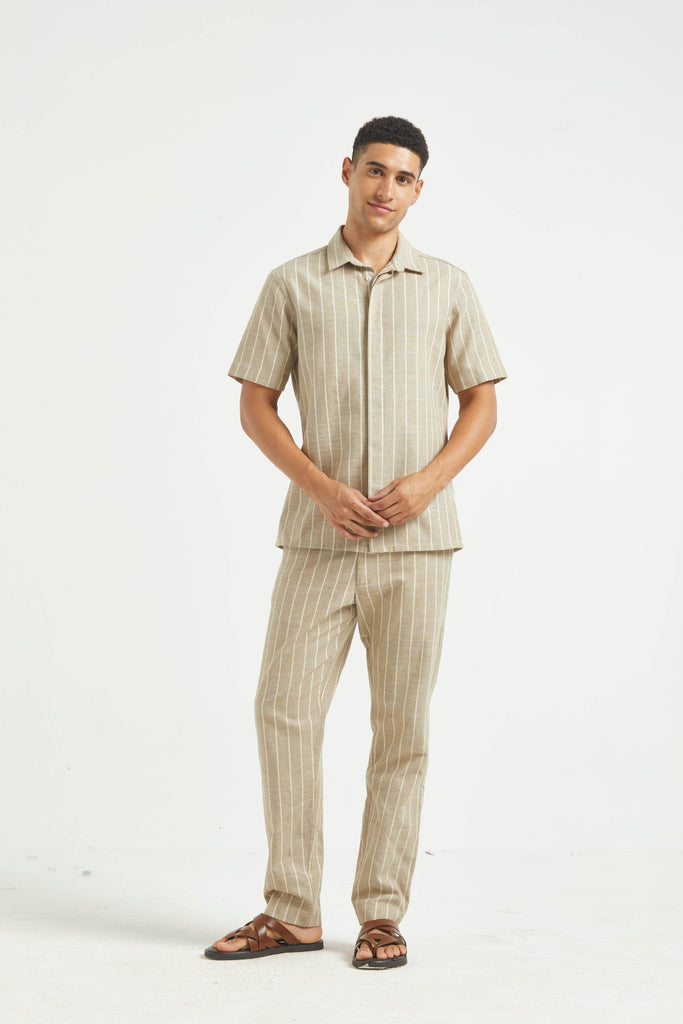 STRIPE COTTON PANT - dash and dot dash and dot