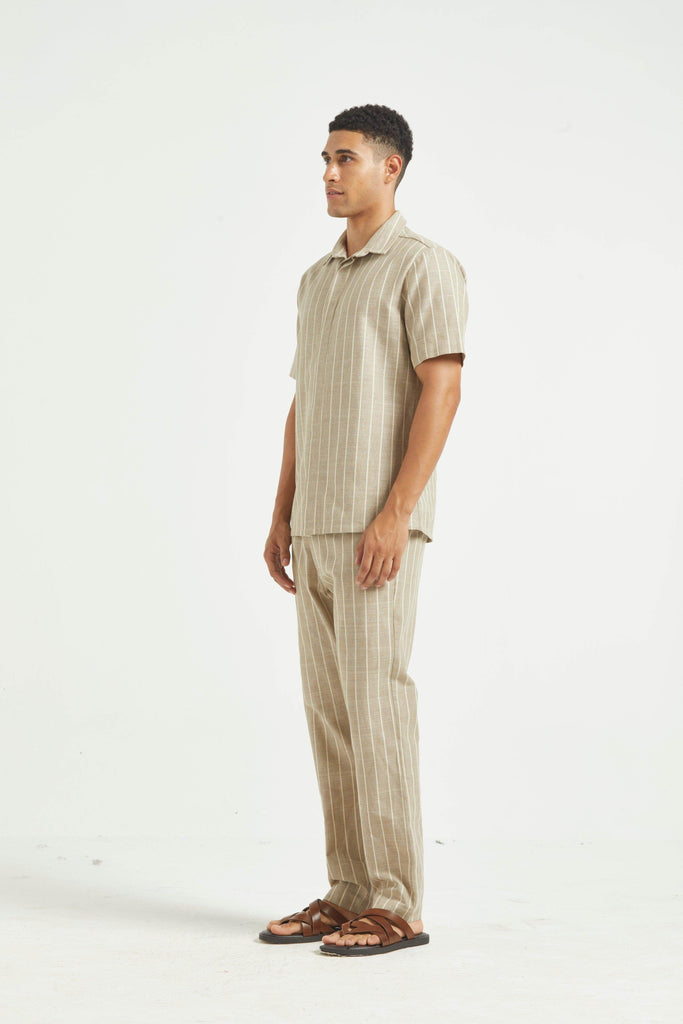 STRIPE COTTON PANT - dash and dot dash and dot