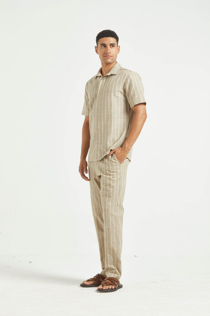 STRIPE COTTON PANT - dash and dot dash and dot