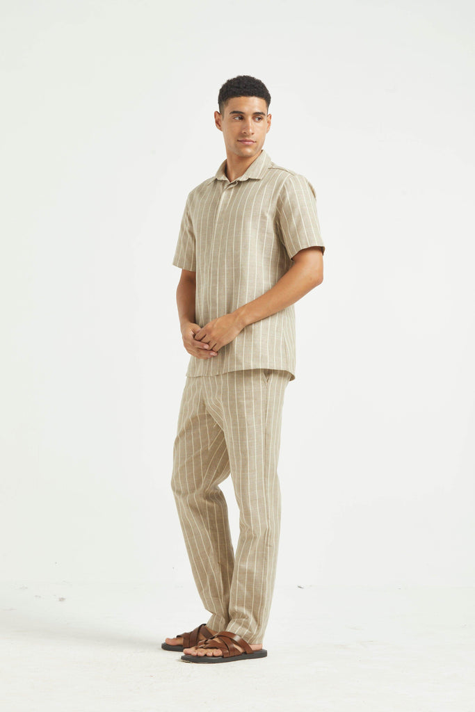 STRIPE COTTON PANT - dash and dot dash and dot