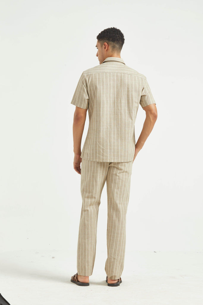 STRIPE COTTON PANT - dash and dot dash and dot