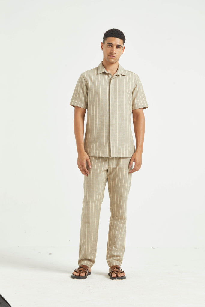 STRIPE COTTON PANT - dash and dot dash and dot